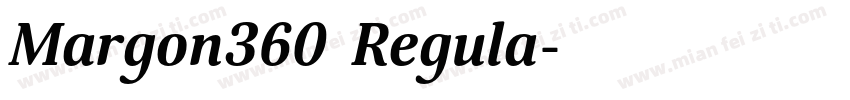 Margon360 Regula字体转换